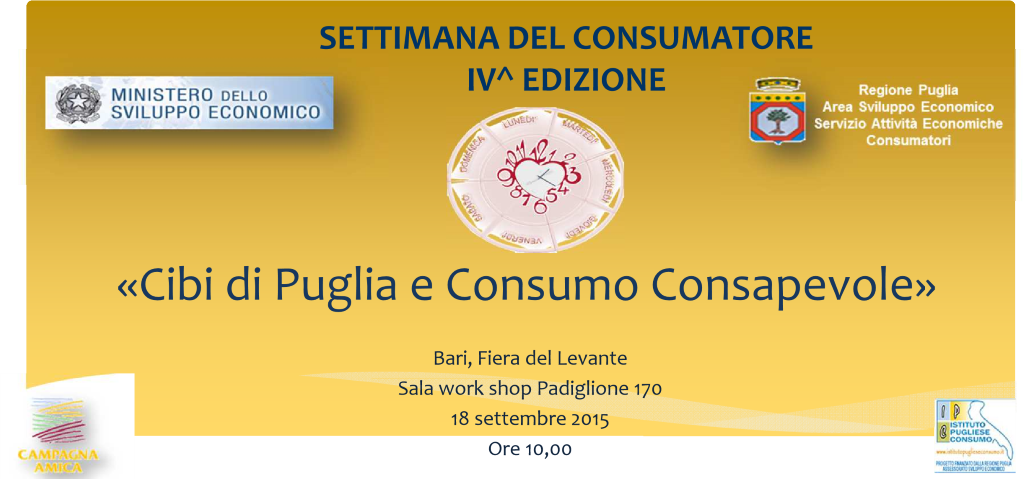 CIBI DI PUGLIA E CONSUMO CONSAPEVOLE
